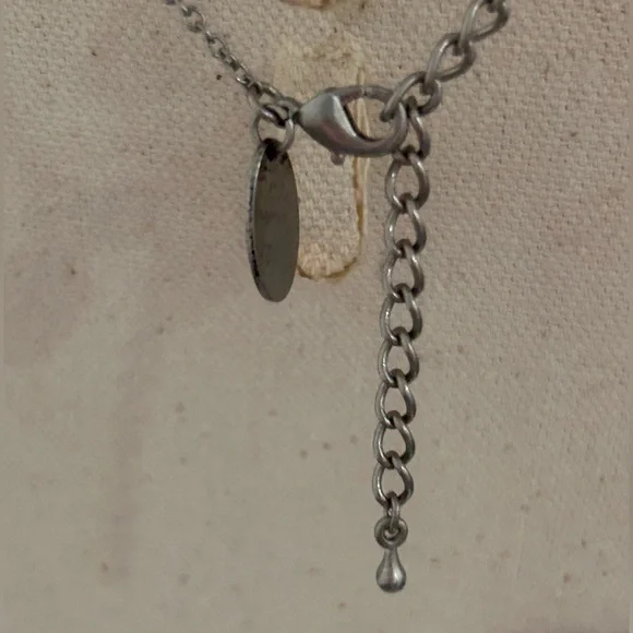 JK by Thirty-One “Whisper Cross Necklace” 2 tone silver/gold 16”+ 2” extenderNWT - Picture 3 of 7